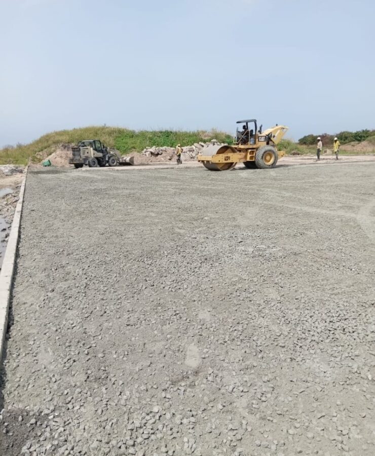 Road construction at Lekki Port FZE